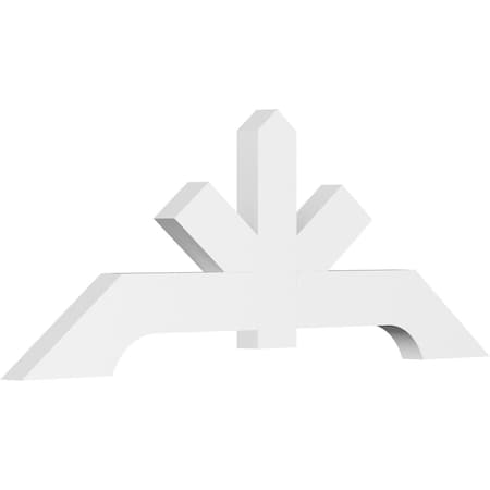 Ekena Millwork Vanguard Architectural Grade PVC Gable Bracket, 48"W x 18"H x 2"D x 4"F, 9/12 Pitch GBP048X18X0204VAN00